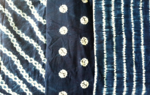 Japanese shibori fabrics